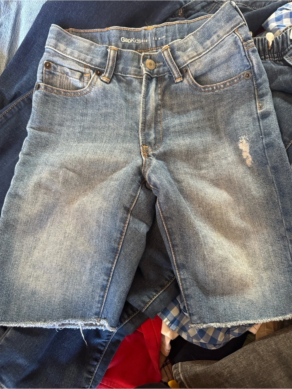 GAP Light Blue Relaxed Denim Shorts for boys